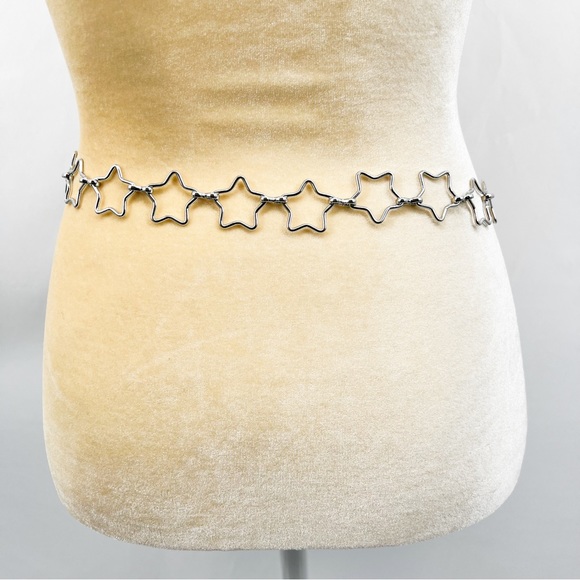 Brandy Melville Silver Star Chain Belt - Picture 10 of 11